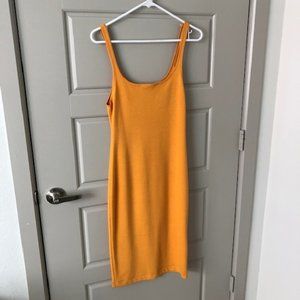 Zara Trafaluc Yellow Midi Dress
